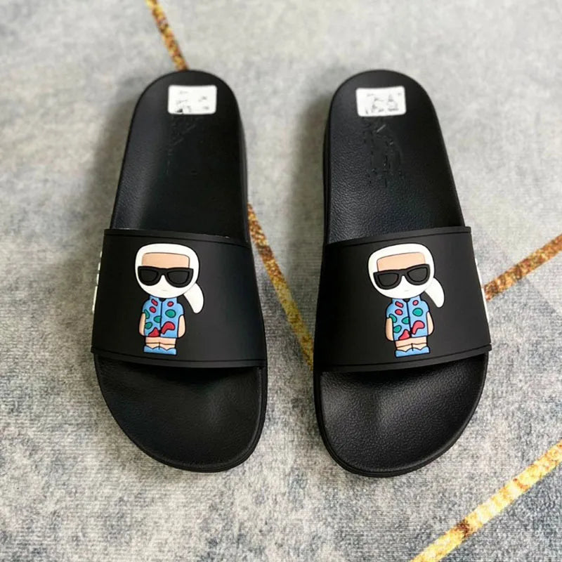 Africa Hot Selling Women Shoes Round Toe Branded Design slippers Flat Sides for Ladies