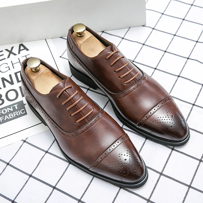 Large Size 47 48 Point Toe Lace up Dress Shoes Oxfords Durable Red Bottoms for Men Shoes