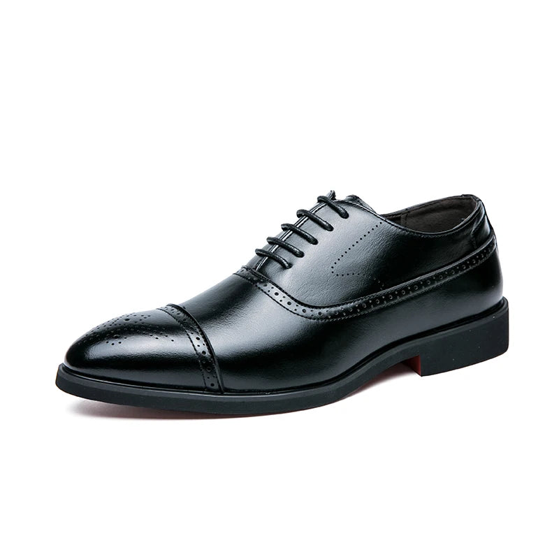 Large Size 47 48 Point Toe Lace up Dress Shoes Oxfords Durable Red Bottoms for Men Shoes