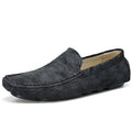 Men's Loafers Driving Shoes Gommino Penny Loafer Flats Leather Cotton Padded Warm Winter Moccasins Low-top Slip on Light Weight