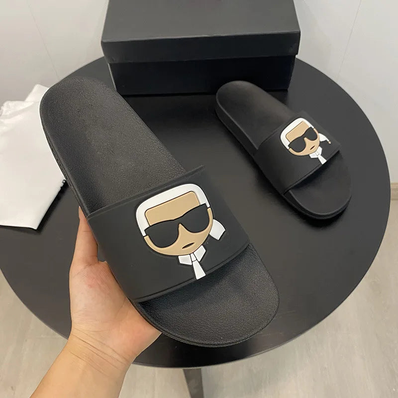 Africa Hot Selling Women Shoes Round Toe Branded Design slippers Flat Sides for Ladies