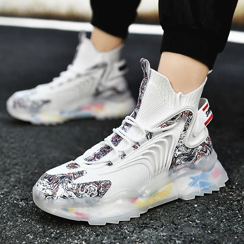 Men Shoes Designer Casual Male Chunky Sneakers Height Increasing Walking Platform Shoes for Men Jogging Zapatillas Hombre