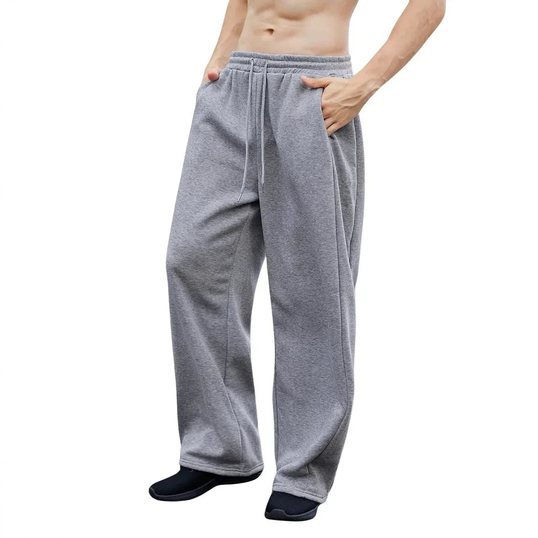 2025 New Korean style Sweatpants Sport Pants Men Running Pants Spring Summer Loose Casual Sweat Pants Straight Jogging Pants Men