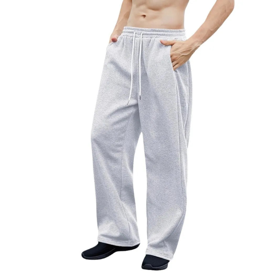 2025 New Korean style Sweatpants Sport Pants Men Running Pants Spring Summer Loose Casual Sweat Pants Straight Jogging Pants Men