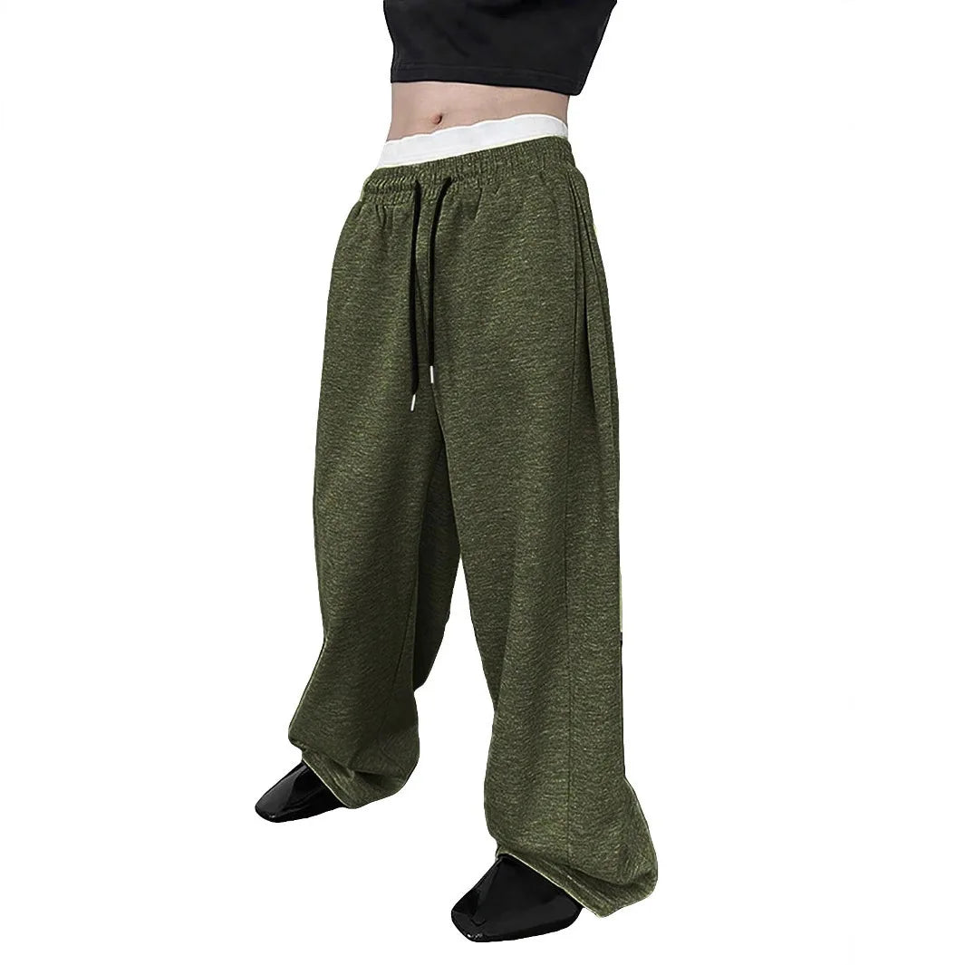 2025 New Korean style Sweatpants Sport Pants Men Running Pants Spring Summer Loose Casual Sweat Pants Straight Jogging Pants Men